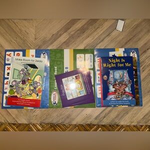 Lot of 3 sets if Hooked on phonics books 
New in packaging